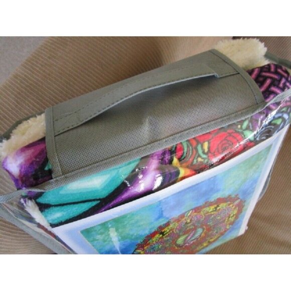 New Celtic Mandala Grateful Dead Fleece Sherpa Back Gift Throw Blanket Bears SYF - Picture 6 of 7